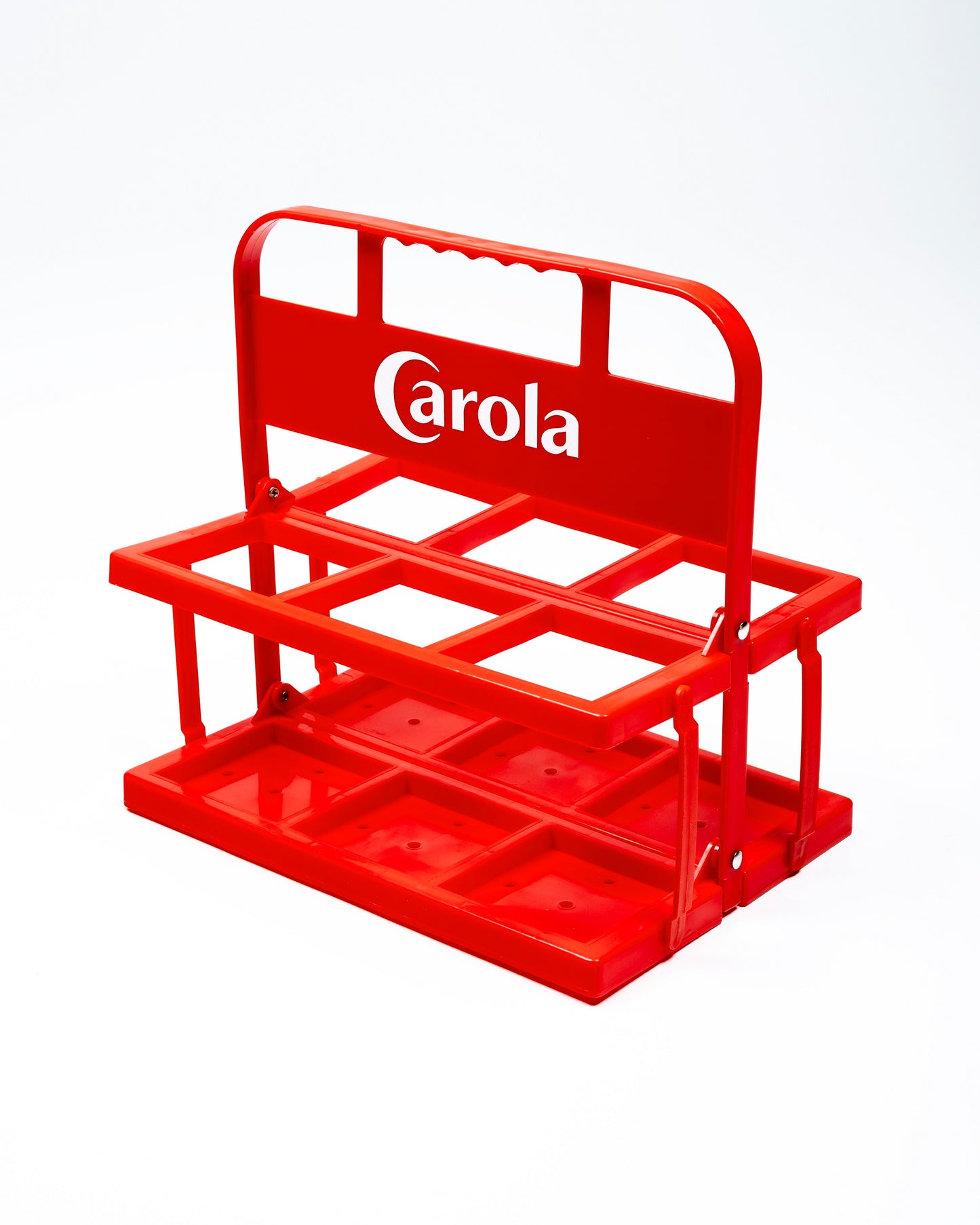 Casier rouge porte-bouteilles Carola