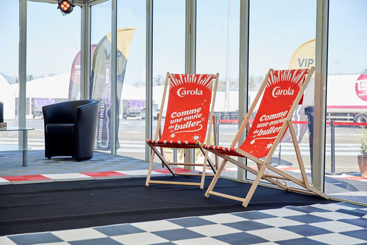 Transats CAROLA - Lot de 2 (retrait uniquement sur place à Ribeauvillé)