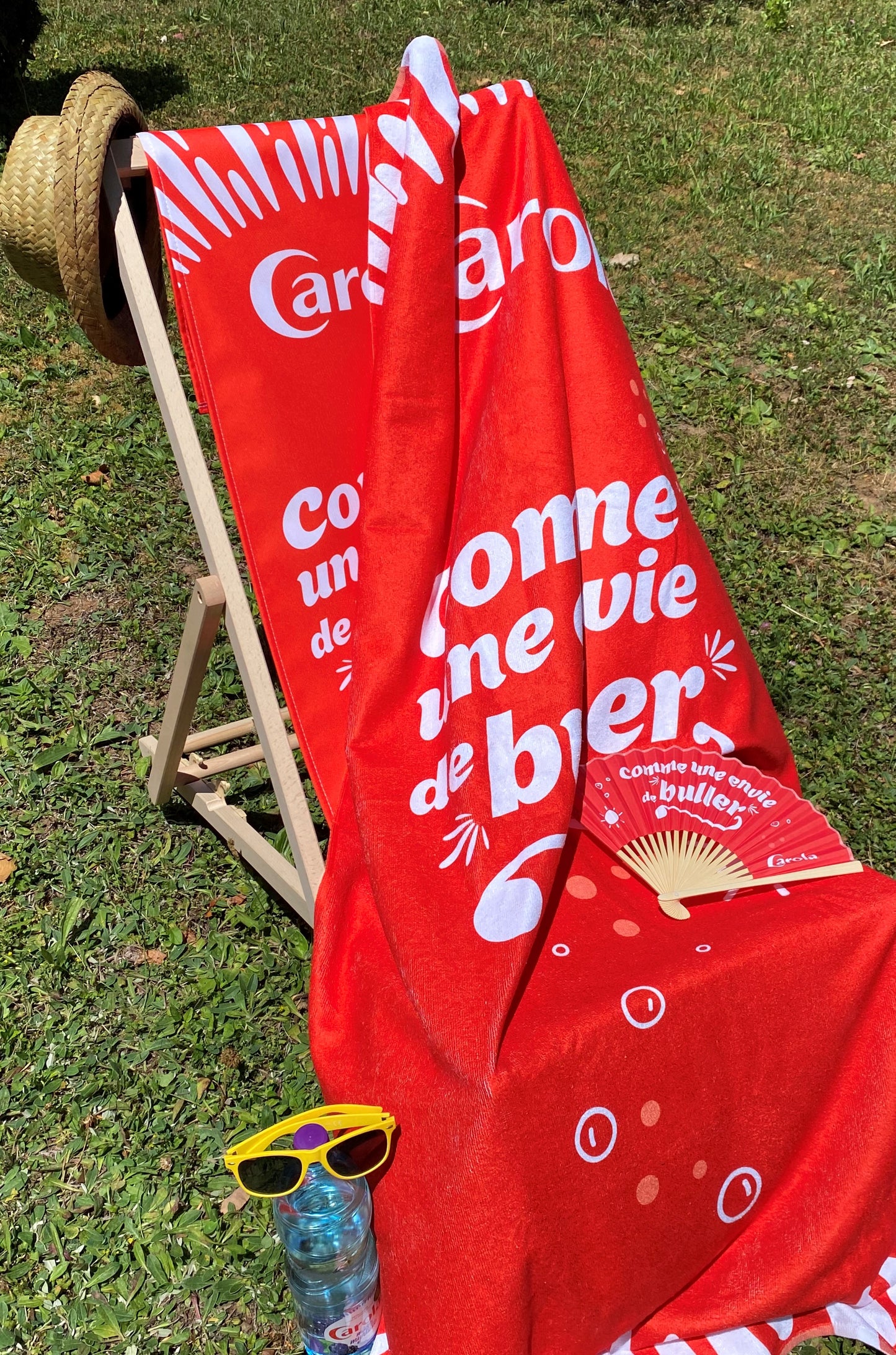 Serviette de plage CAROLA REPREVE® RPET