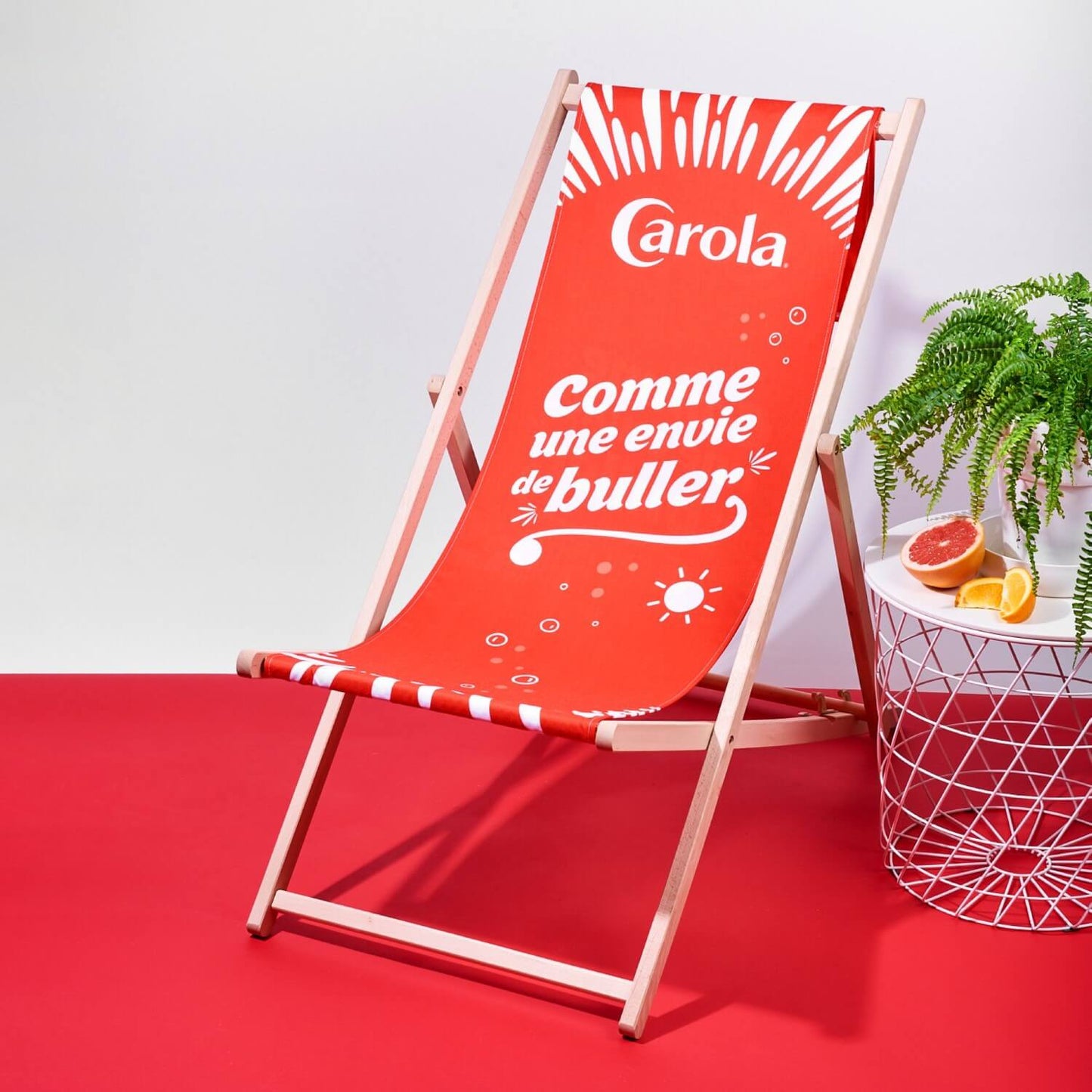Transats CAROLA - Lot de 2 (retrait uniquement sur place à Ribeauvillé)