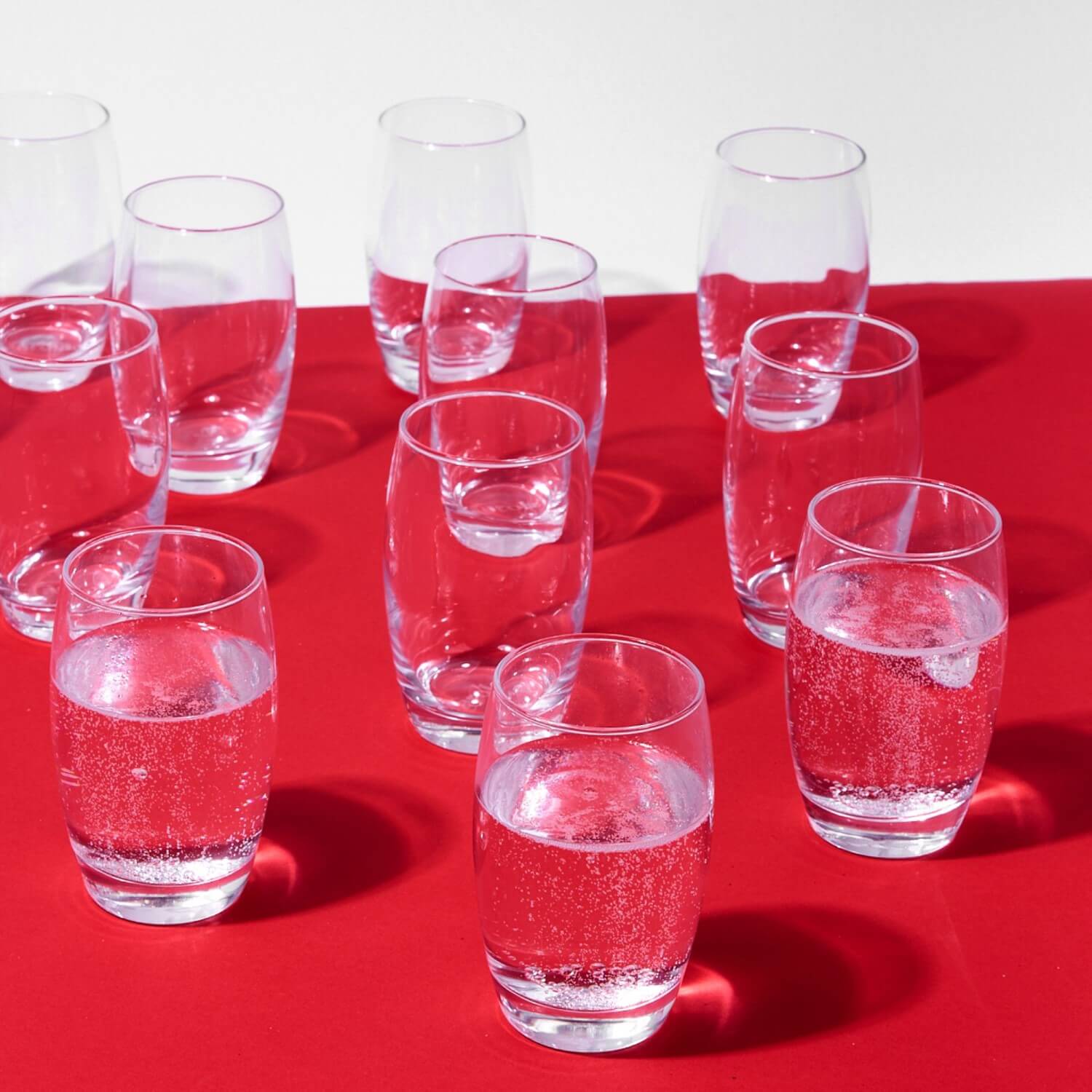 Lot de 12 verres à eau, set de verres