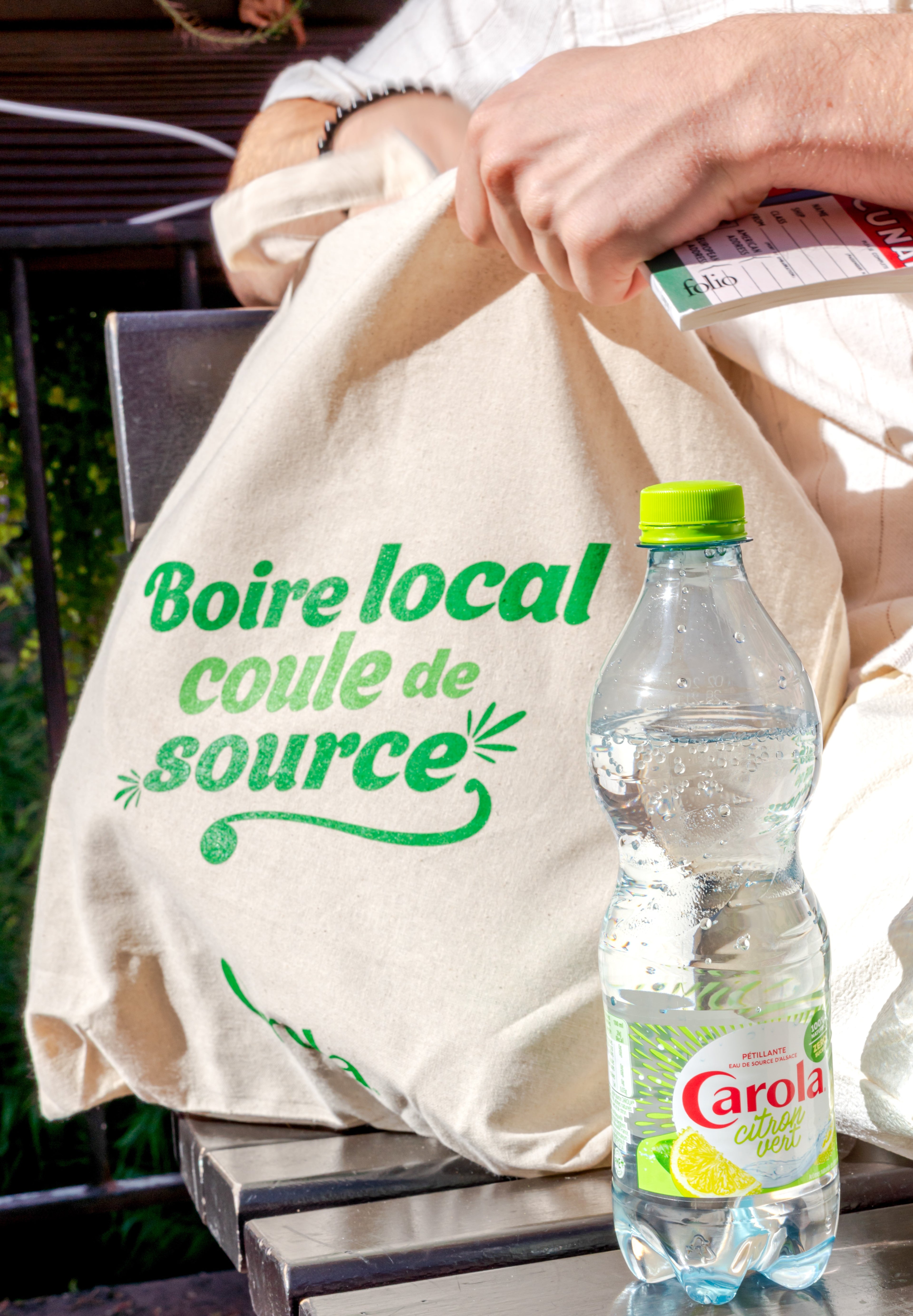 Sac tissu Carola modèle "Boire local"
