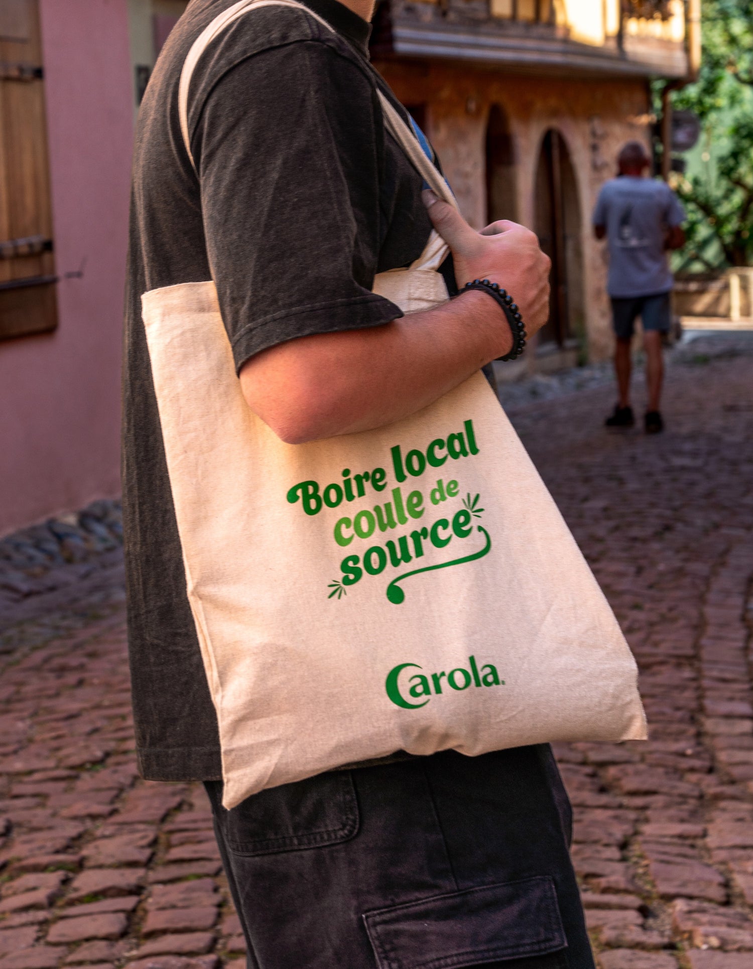 Sac tissu Carola modèle "Boire local"