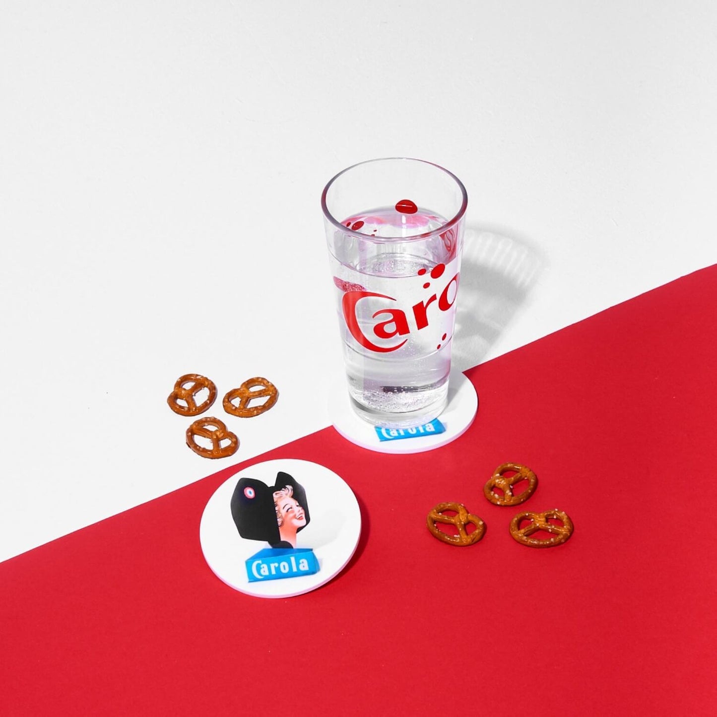 Sous-verre CAROLA collection "Vintage" - Lot de 2